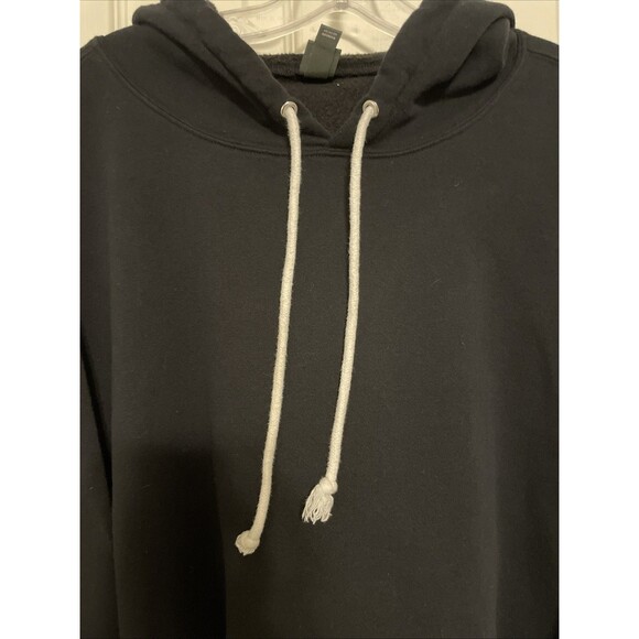 Wild Fable Black Cropped Hoodie Size XXL Drawstring Pullover Casual Sweatshirt - Picture 2 of 8